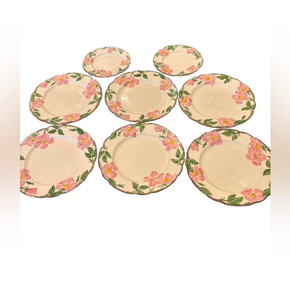 Franciscan Desert Rose Vintage Dinner & Luncheon Plates Made in California
